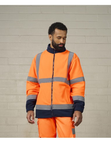 PRR-RX750-Polaire zippé à visibilité renforcée